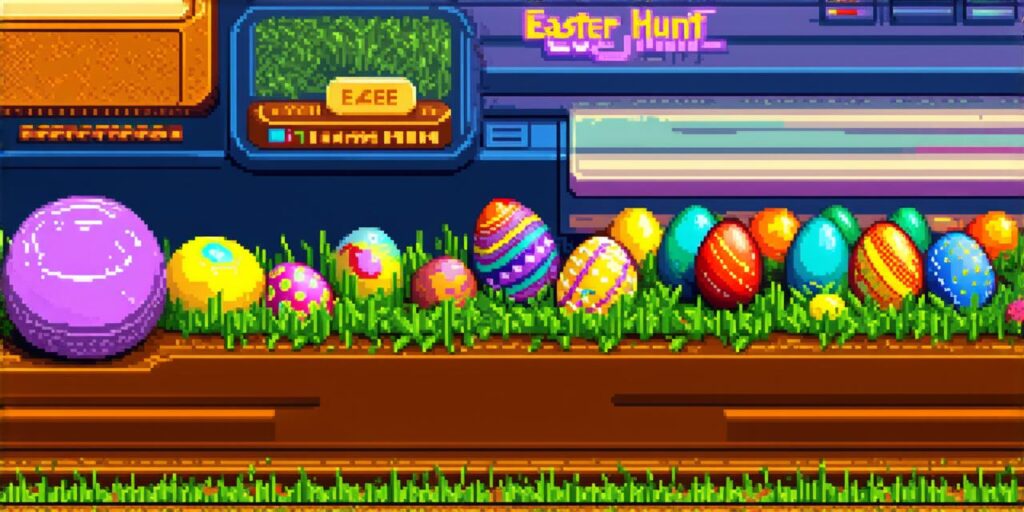 In the world of video game design and development, what does the term 'easter eggs' refer to?