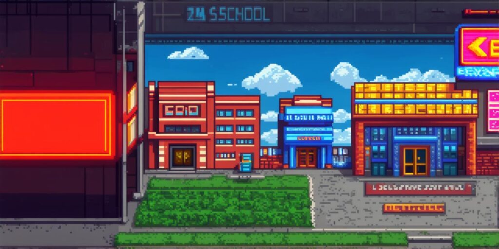 Is there a real video game high school