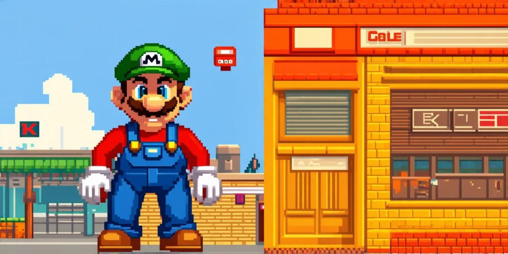 From where does the nintendo video game character mario derive his name?