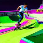 Video game in which players ride in skateparks and splash color around