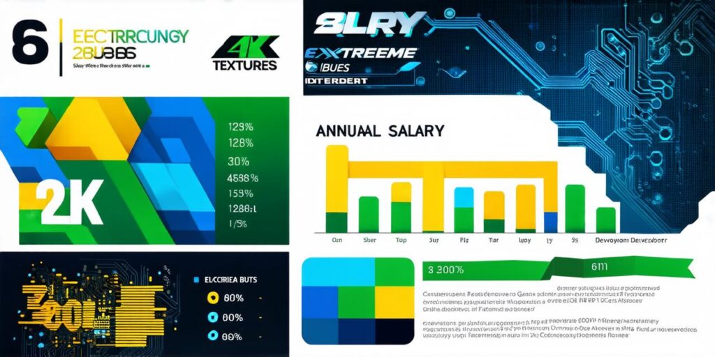 What is the annual salary of a video game developer